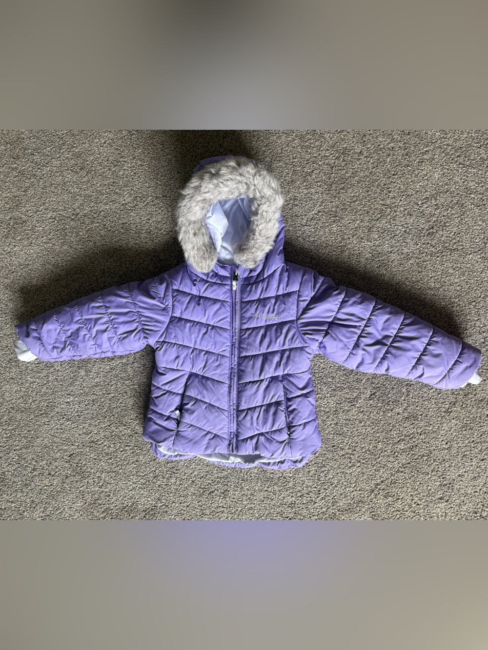 Columbia Girls Toddler Katelynn Crest III Hooded Jacket 4t in Paisley Purple